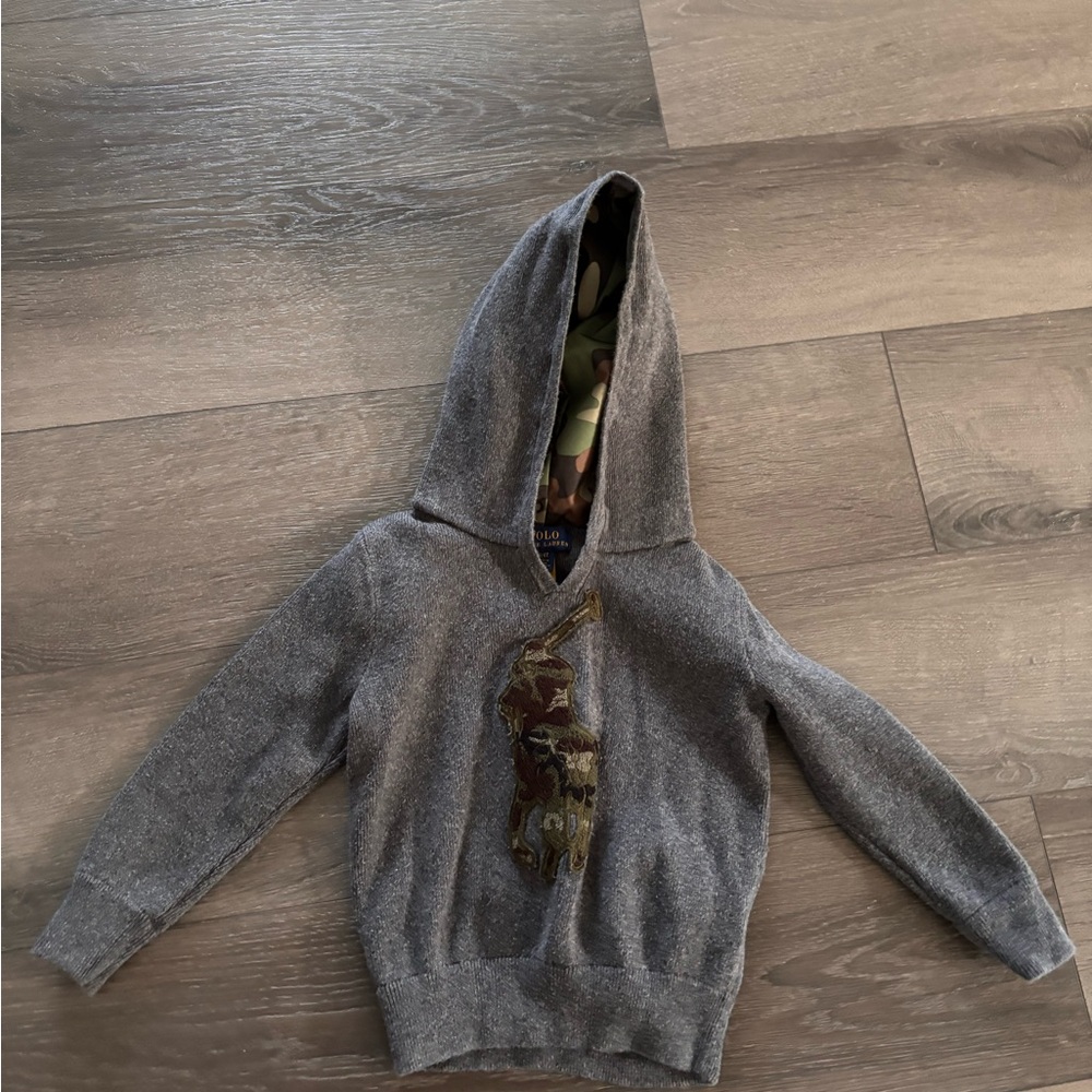 Ralph Lauren Gray Kids Hoodie